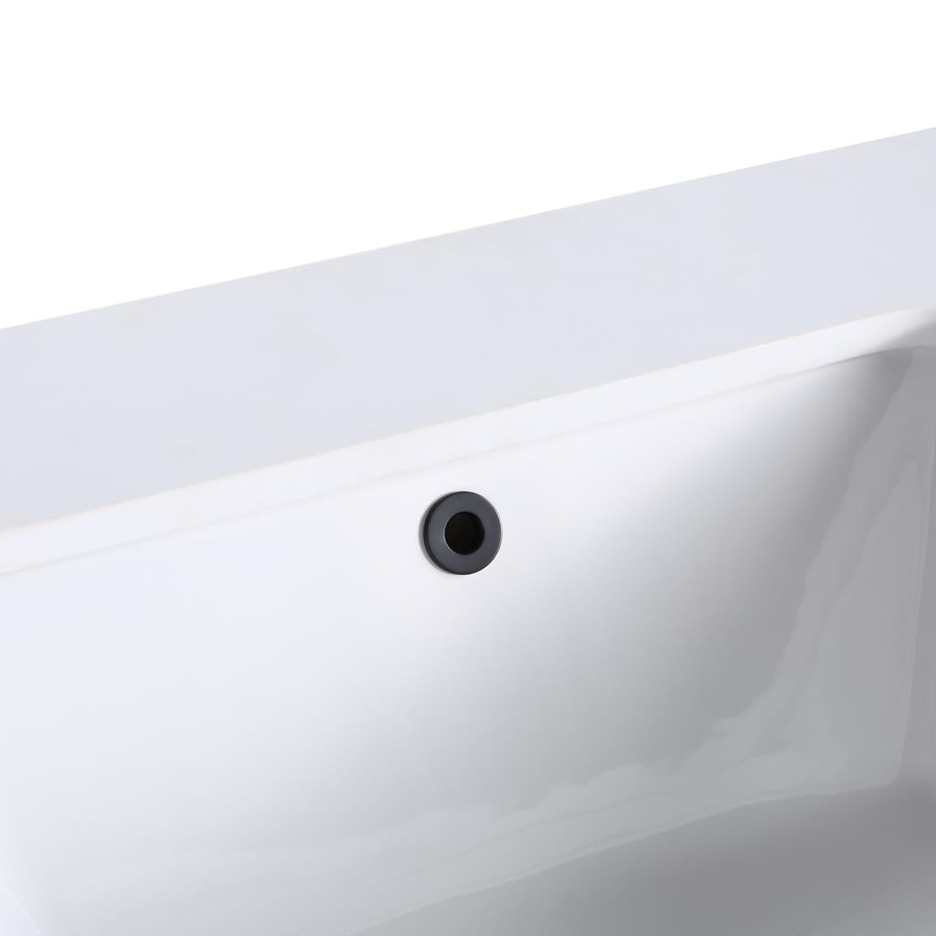 Bemma, Terra 24" Single Floating Vanity, Walnut/Matte Black, White Quartz Top#top-options_white-quartz-top