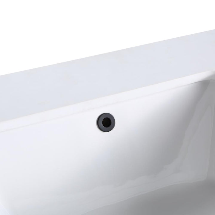 Bemma, Terra 24" Single Floating Vanity, Walnut/Matte Black, White Quartz Top#top-options_white-quartz-top