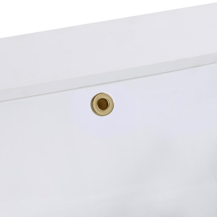 Bemma, Terra 36" Single Floating Vanity, Walnut/Satin Brass, White Quartz Top#top-options_white-quartz-top