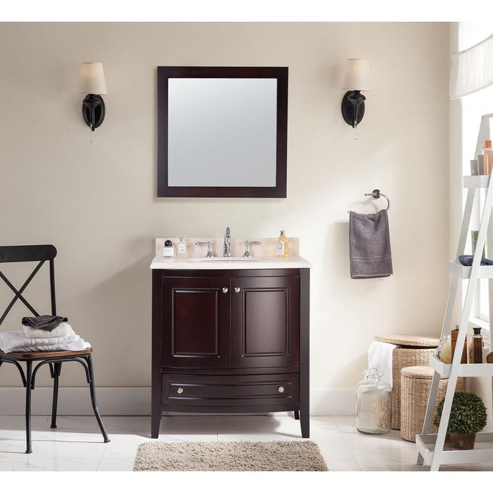 Laviva Estella 32" Brown Bathroom Vanity#top-options_jerusalem-gold-marble-top