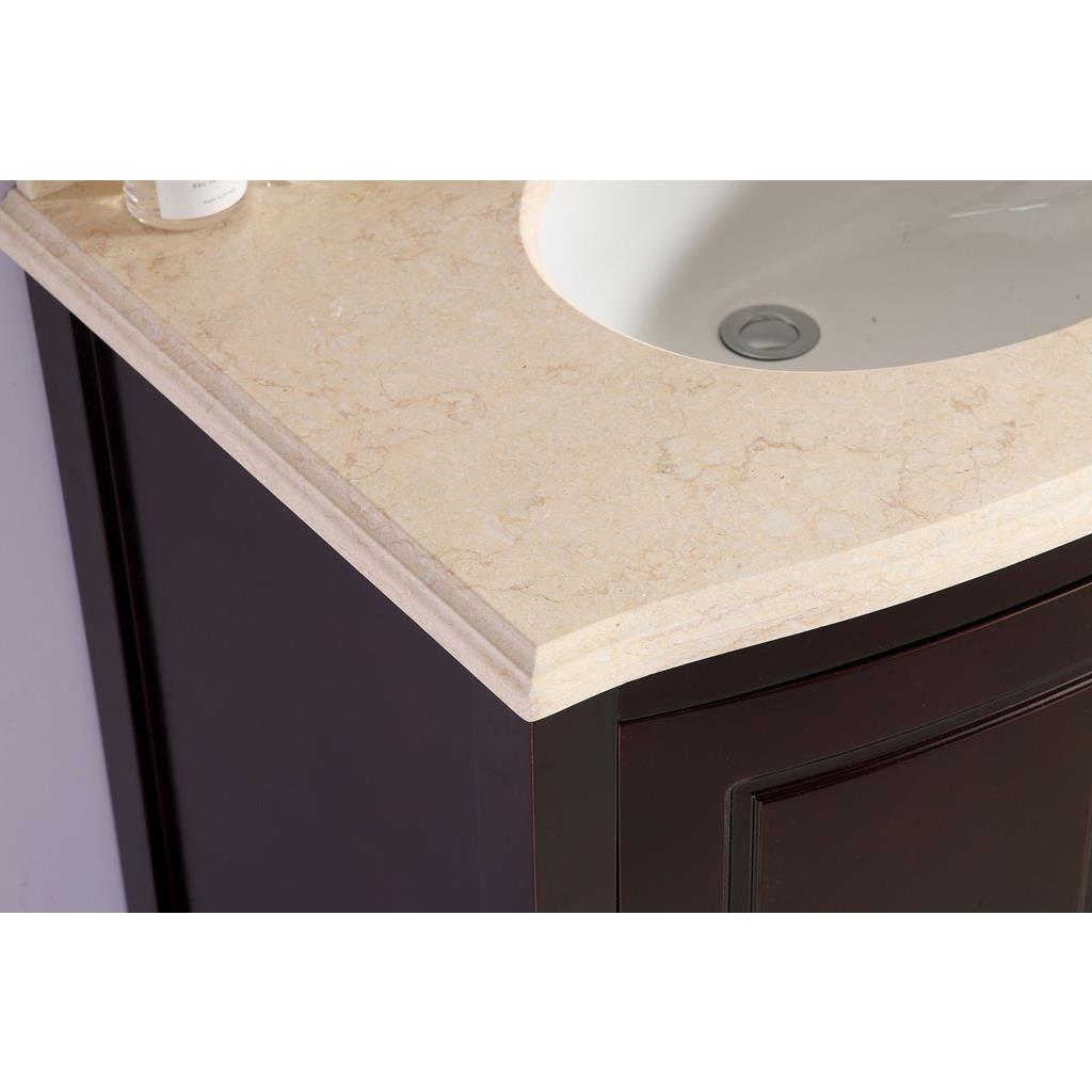 Laviva Estella 32" Brown Bathroom Vanity#top-options_jerusalem-gold-marble-top
