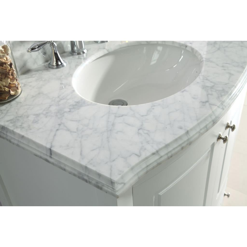 Laviva Estella 32" White Bathroom Vanity#top-options_white-carrara-marble-top