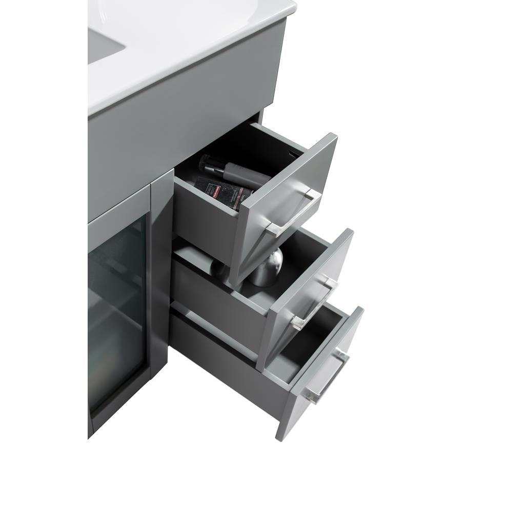 Laviva Nova 32" Grey Bathroom Vanity#top-options_white-ceramic-basin-top