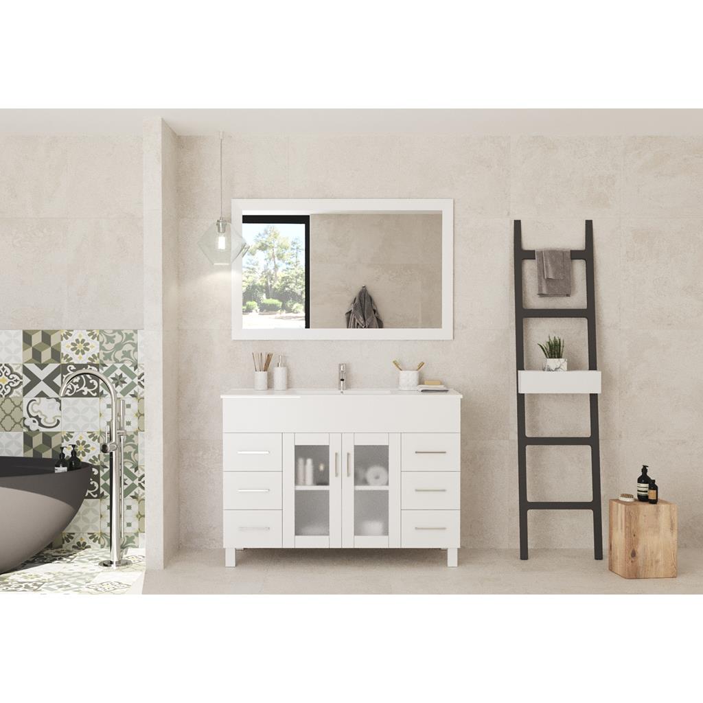 Laviva Nova 48" White Bathroom Vanity#top-options_white-ceramic-basin-top