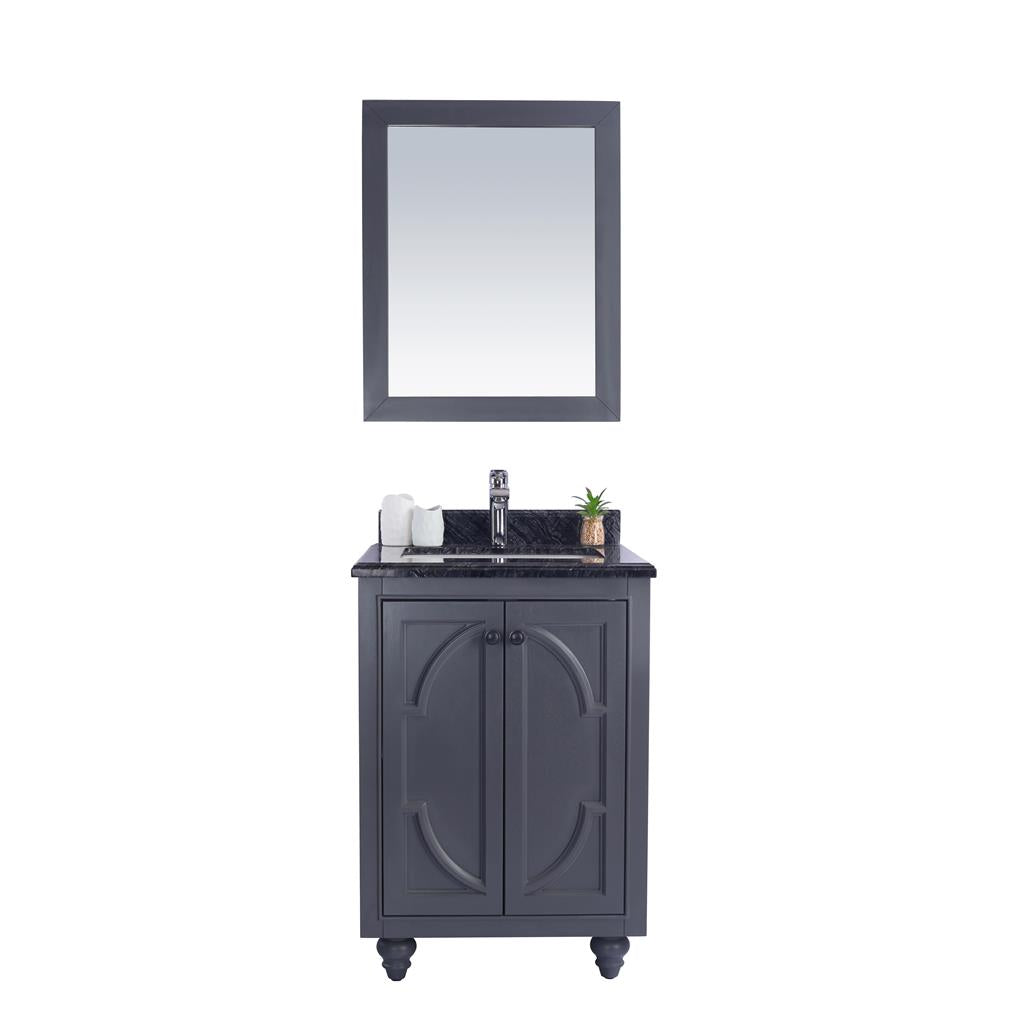 Laviva Odyssey 24" Maple Grey Bathroom Vanity#top-options_black-wood-marble-top