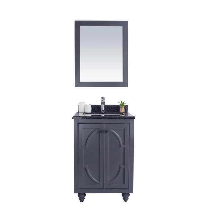 Laviva Odyssey 24" Maple Grey Bathroom Vanity#top-options_black-wood-marble-top