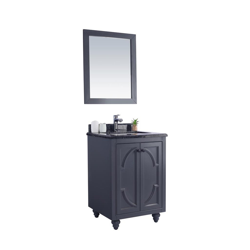 Laviva Odyssey 24" Maple Grey Bathroom Vanity#top-options_black-wood-marble-top