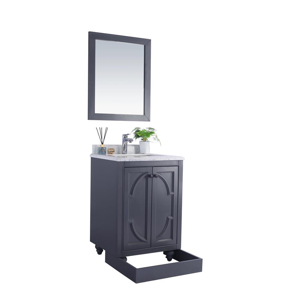 Laviva Odyssey 24" Maple Grey Bathroom Vanity#top-options_matte-white-viva-stone-solid-surface-top