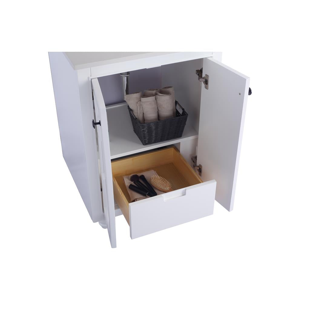 Laviva Odyssey 24" White Bathroom Vanity#top-options_white-carrara-marble-top