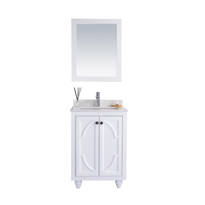 Laviva Odyssey 24" White Bathroom Vanity#top-options_white-quartz-top