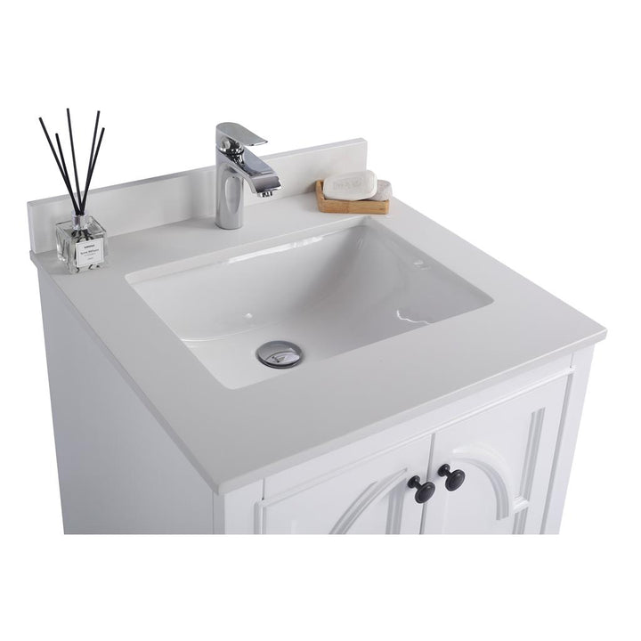 Laviva Odyssey 24" White Bathroom Vanity#top-options_white-quartz-top