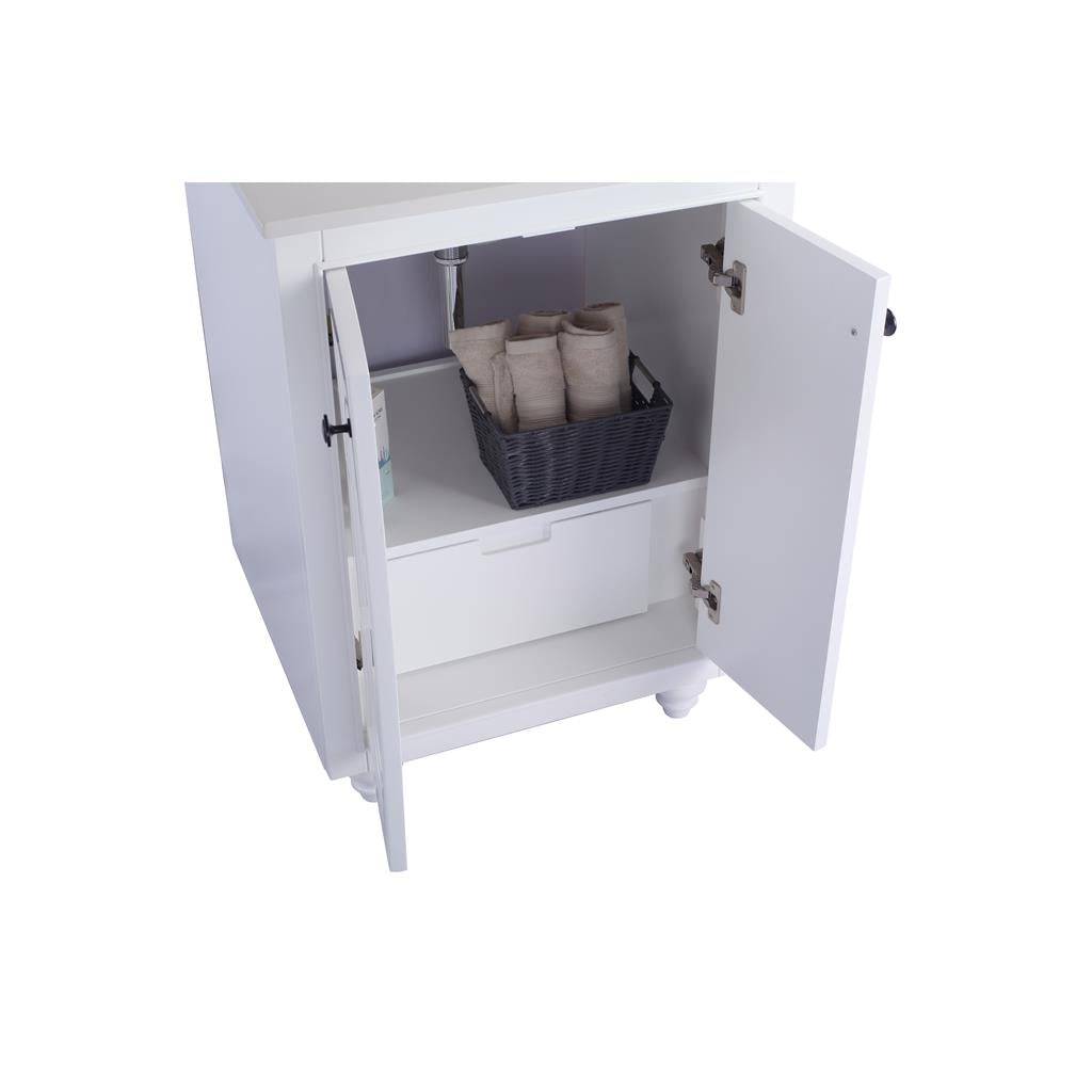 Laviva Odyssey 24" White Bathroom Vanity#top-options_white-stripes-marble-top