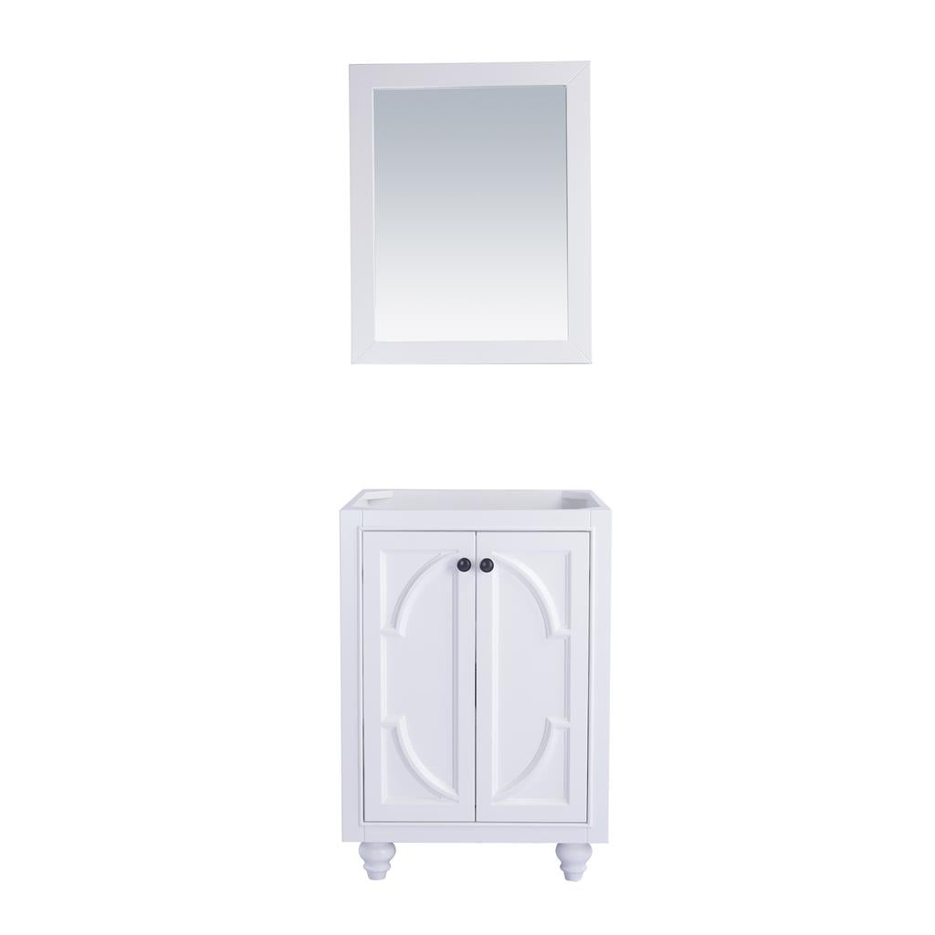 Laviva Odyssey 24" White Bathroom Vanity Cabinet Only, No Top#top-options_cabinet-only-no-top