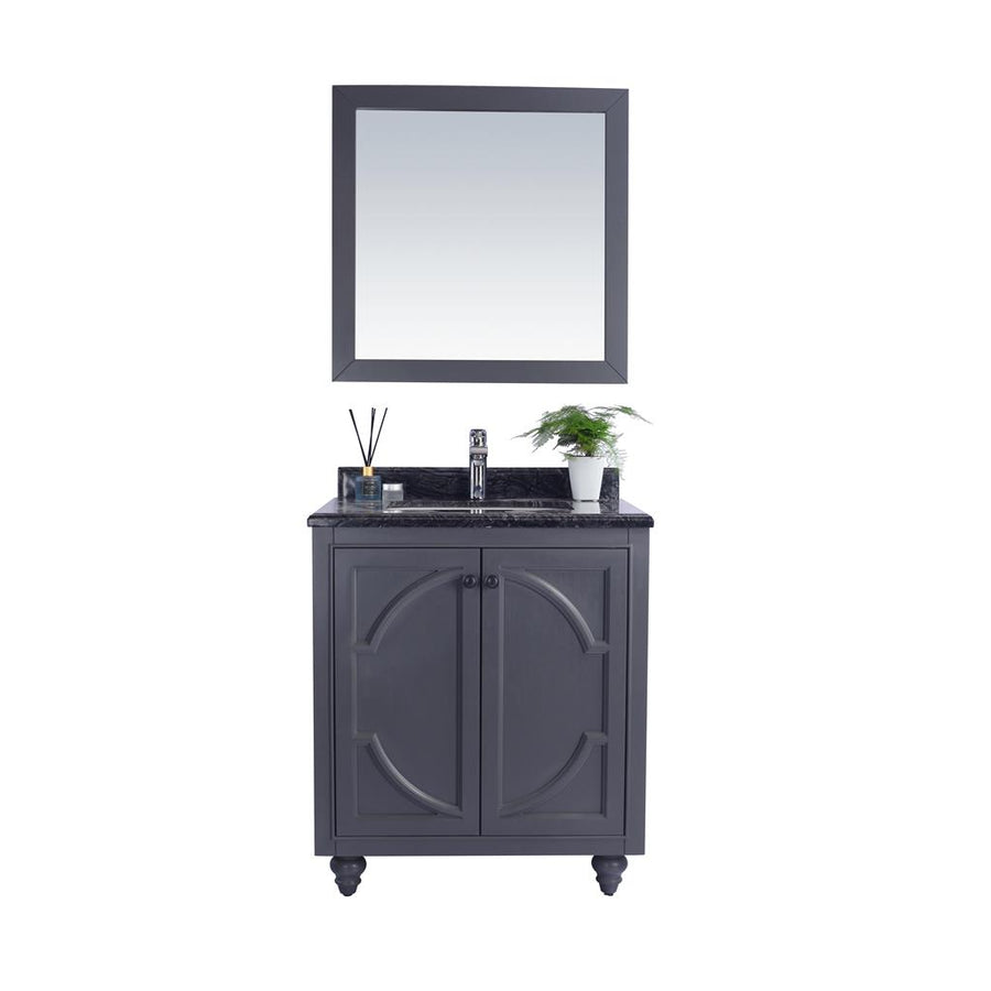 Laviva Odyssey 30" Maple Grey Bathroom Vanity#top-options_black-wood-marble-top