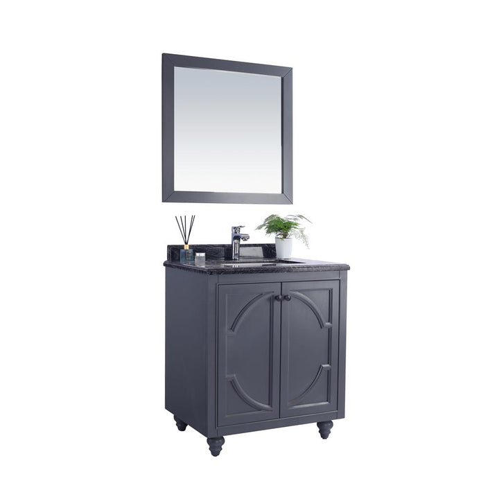 Laviva Odyssey 30" Maple Grey Bathroom Vanity#top-options_black-wood-marble-top