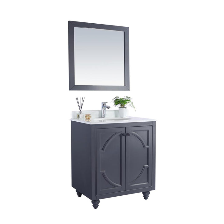 Laviva Odyssey 30" Maple Grey Bathroom Vanity#top-options_pure-white-phoenix-stone-top