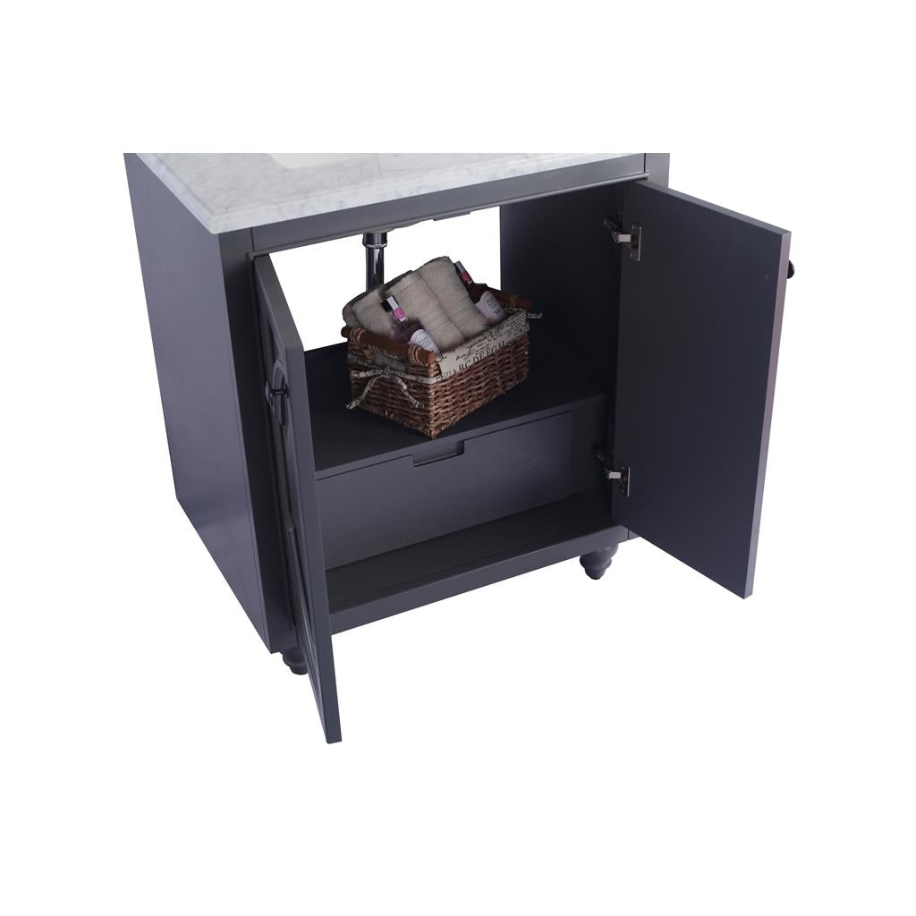 Laviva Odyssey 30" Maple Grey Bathroom Vanity#top-options_white-quartz-top
