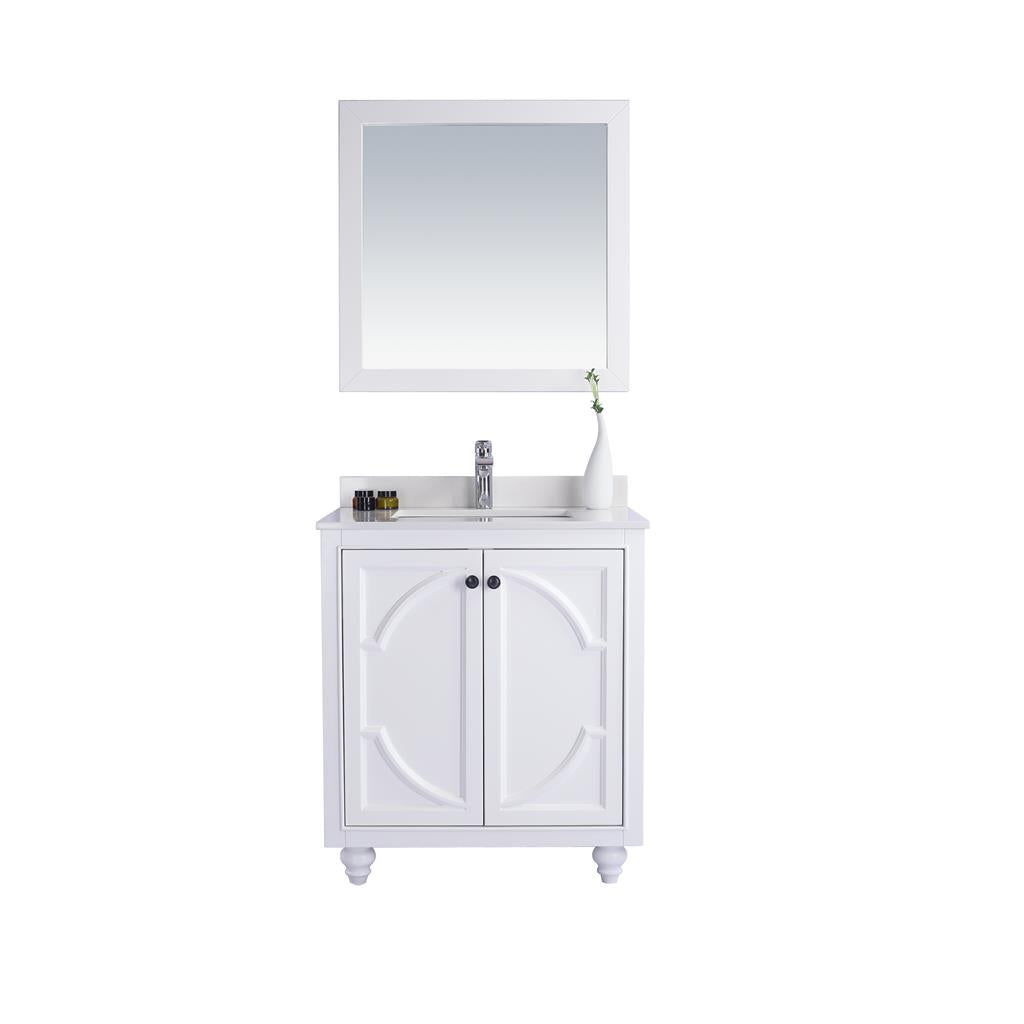 Laviva Odyssey 30" White Bathroom Vanity#top-options_white-quartz-top