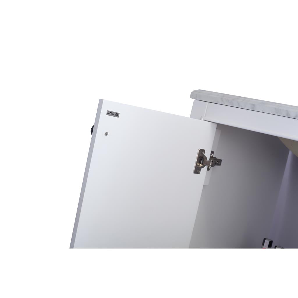 Laviva Odyssey 30" White Bathroom Vanity#top-options_white-stripes-marble-top