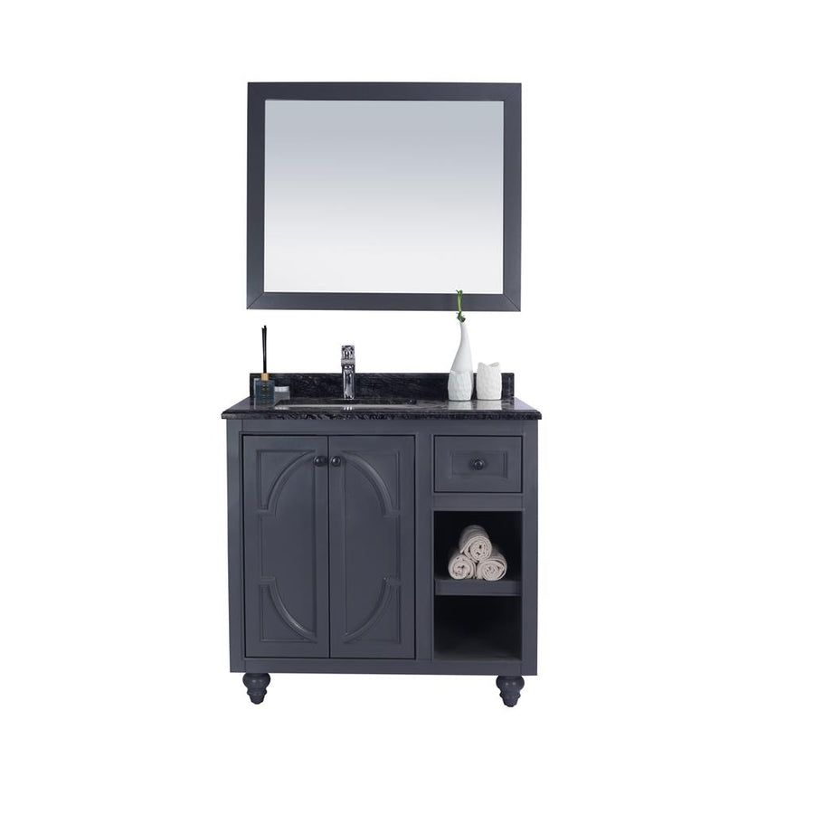 Laviva Odyssey 36" Maple Grey Bathroom Vanity#top-options_black-wood-marble-top