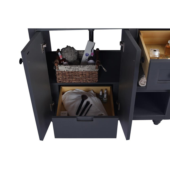 Laviva Odyssey 36" Maple Grey Bathroom Vanity Cabinet Only, No Top#top-options_cabinet-only-no-top
