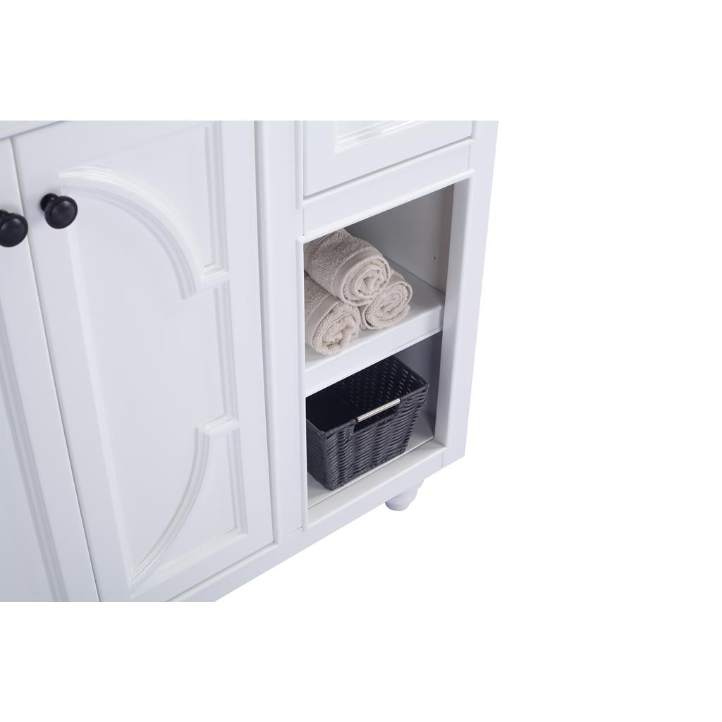 Laviva Odyssey 36" White Bathroom Vanity#top-options_white-carrara-marble-top