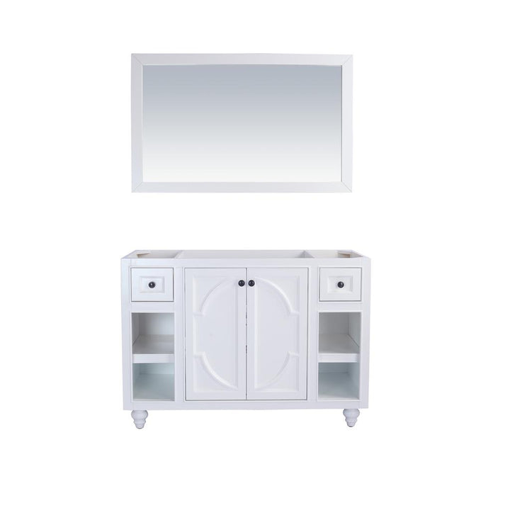 Laviva Odyssey 48" White Bathroom Vanity Cabinet Only, No Top#top-options_cabinet-only-no-top