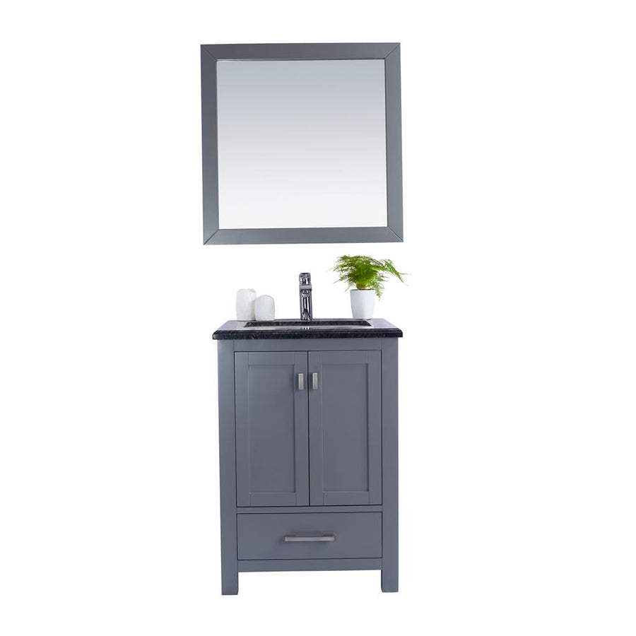 Laviva Wilson 24" Grey Bathroom Vanity#top-options_black-wood-marble-top