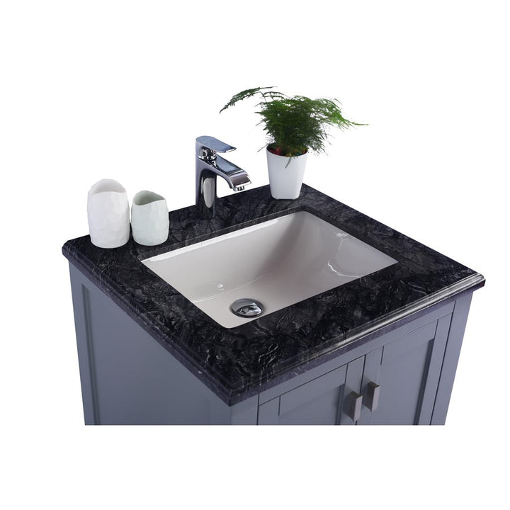 Laviva Wilson 24" Grey Bathroom Vanity#top-options_black-wood-marble-top