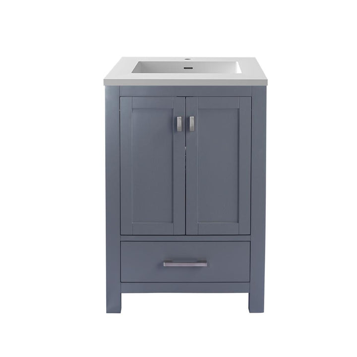 Laviva Wilson 24" Grey Bathroom Vanity#top-options_matte-white-viva-stone-solid-surface-top