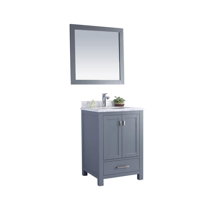 Laviva Wilson 24" Grey Bathroom Vanity#top-options_white-carrara-marble-top