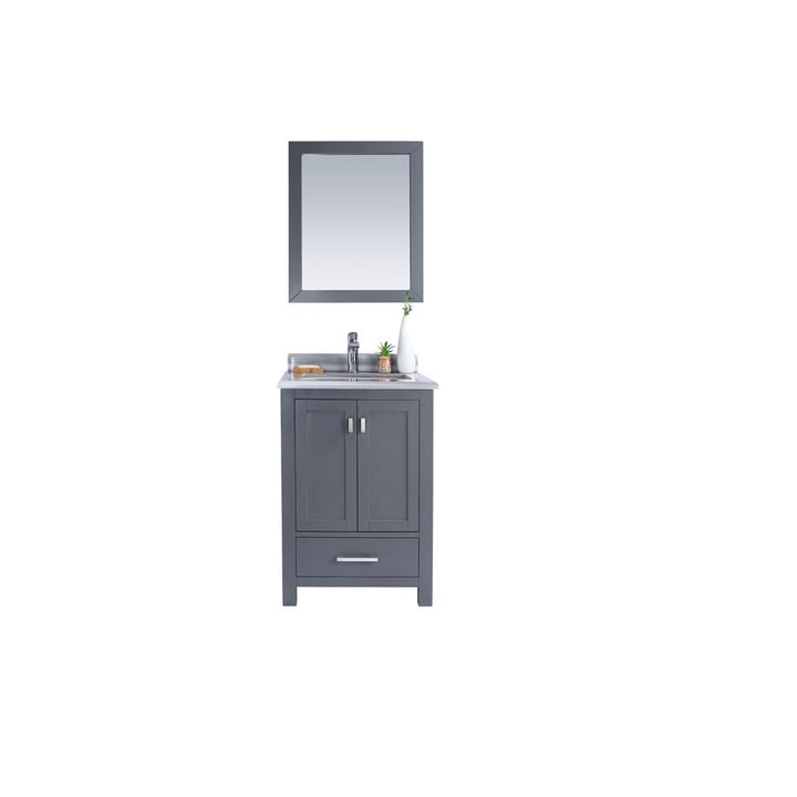 Laviva Wilson 24" Grey Bathroom Vanity#top-options_white-stripes-marble-top