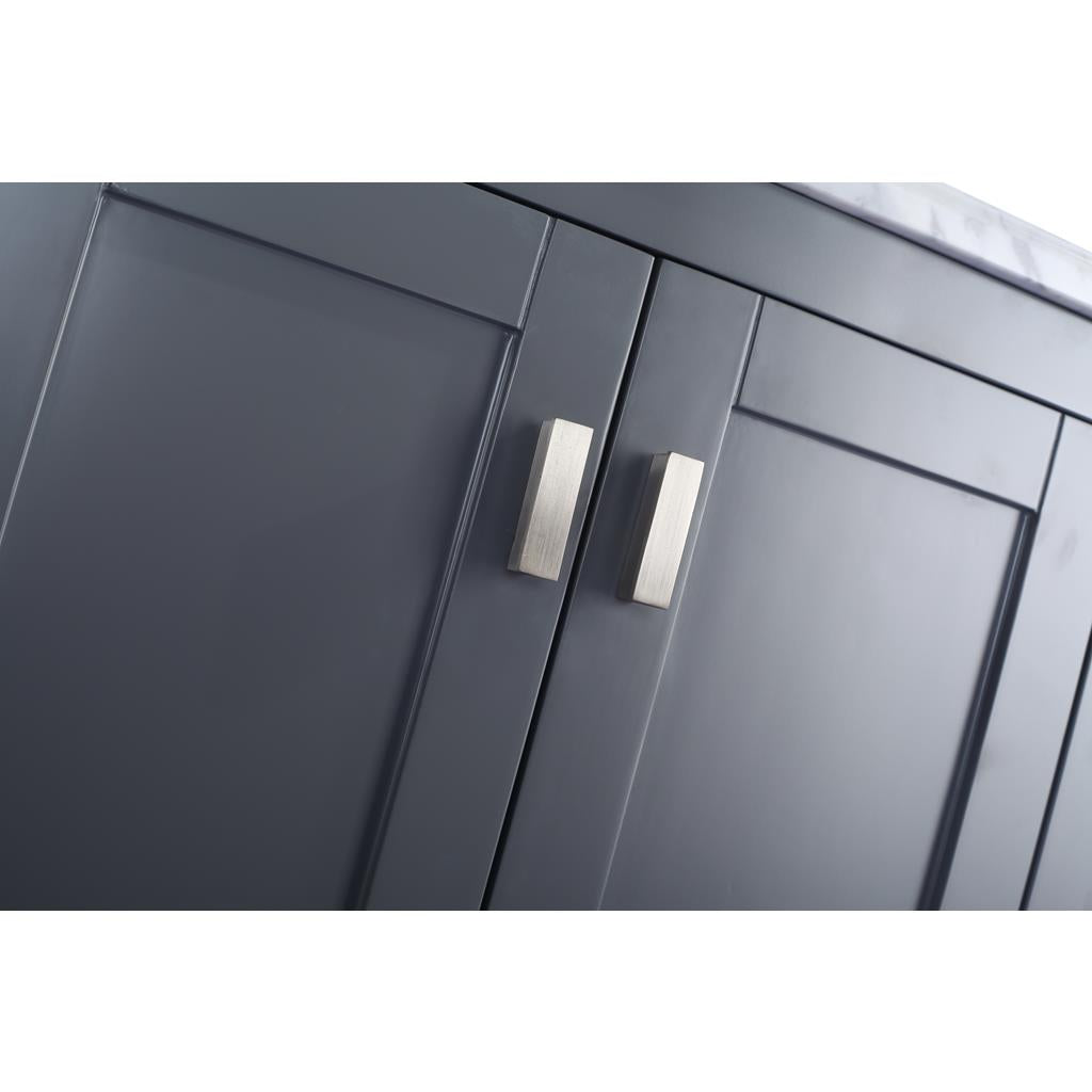 Laviva Wilson 24" Grey Bathroom Vanity Cabinet Only, No Top#top-options_cabinet-only-no-top