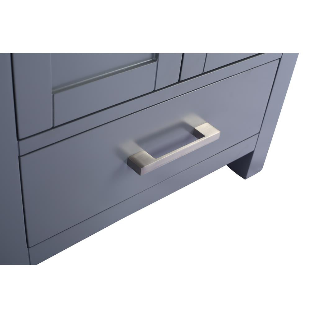 Laviva Wilson 24" Grey Bathroom Vanity Cabinet Only, No Top#top-options_cabinet-only-no-top