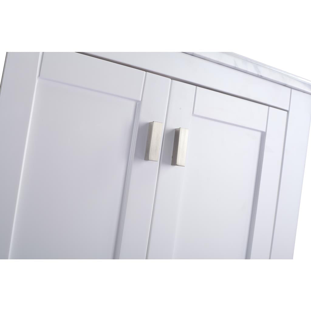Laviva Wilson 24" White Bathroom Vanity#top-options_white-carrara-marble-top