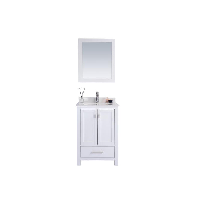 Laviva Wilson 24" White Bathroom Vanity#top-options_white-quartz-top