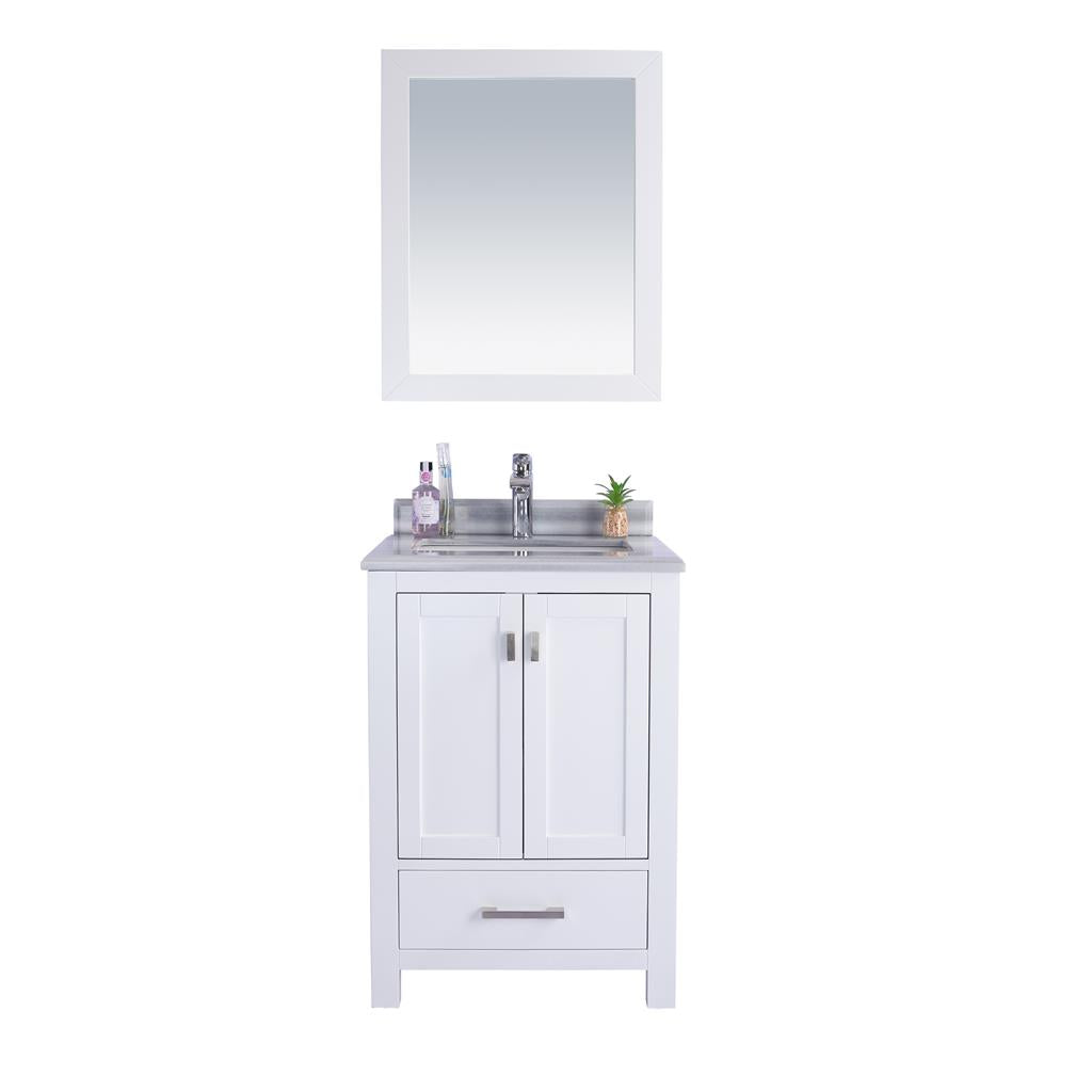 Laviva Wilson 24" White Bathroom Vanity#top-options_white-stripes-marble-top