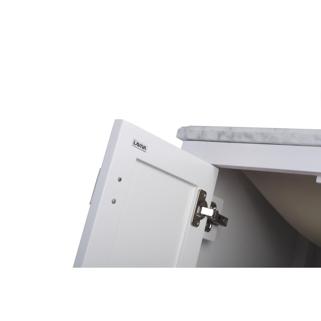 Laviva Wilson 24" White Bathroom Vanity#top-options_white-stripes-marble-top