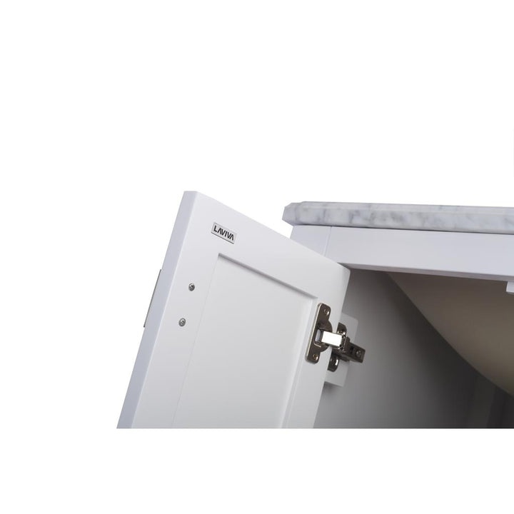 Laviva Wilson 24" White Bathroom Vanity Cabinet Only, No Top#top-options_cabinet-only-no-top
