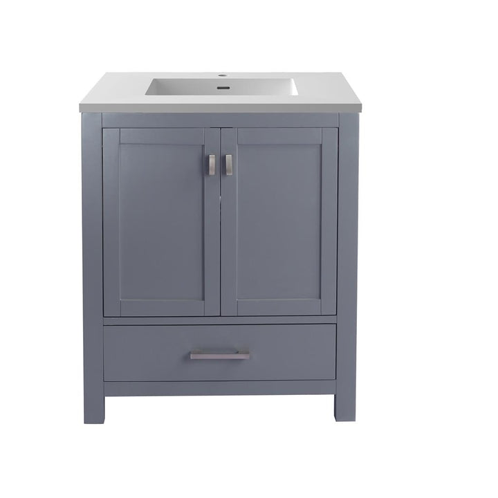 Laviva Wilson 30" Grey Bathroom Vanity#top-options_matte-white-viva-stone-solid-surface-top