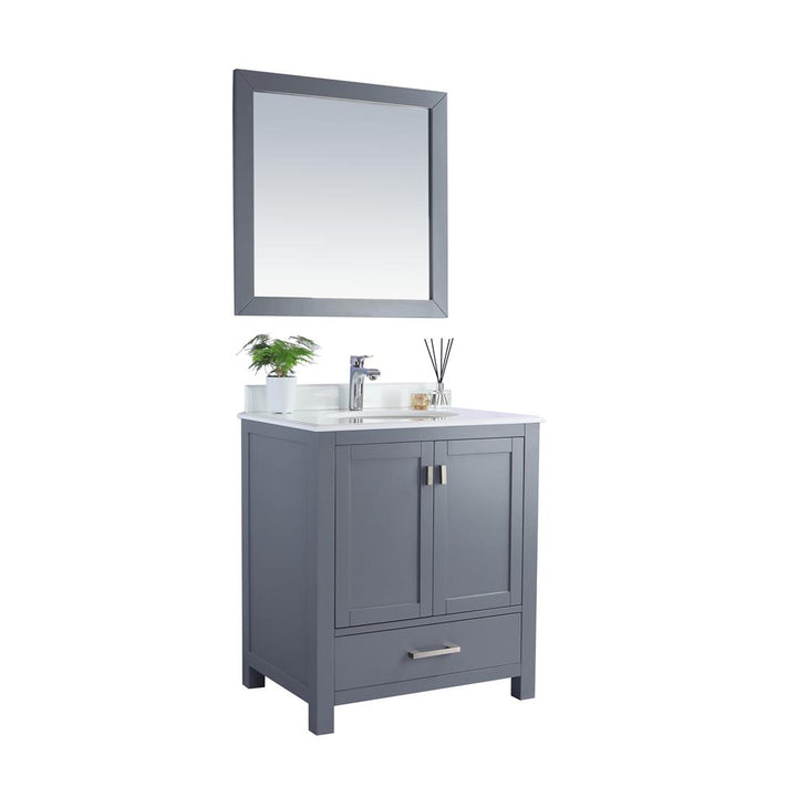 Laviva Wilson 30" Grey Bathroom Vanity#top-options_pure-white-phoenix-stone-top