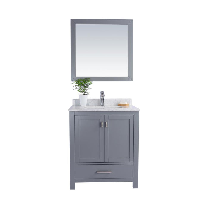 Laviva Wilson 30" Grey Bathroom Vanity#top-options_white-carrara-marble-top