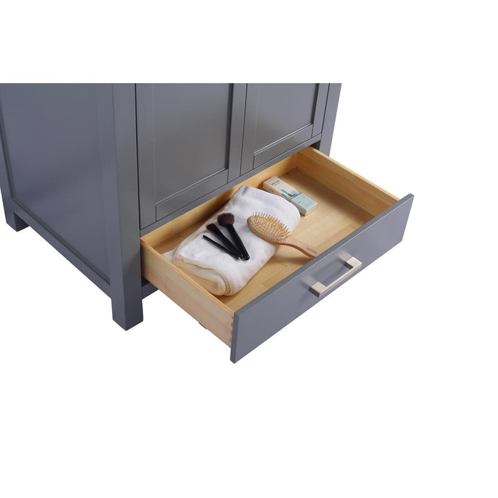 Laviva Wilson 30" Grey Bathroom Vanity#top-options_white-stripes-marble-top