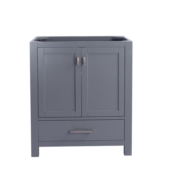 Laviva Wilson 30" Grey Bathroom Vanity Cabinet Only, No Top#top-options_cabinet-only-no-top