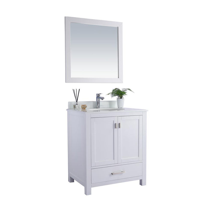 Laviva Wilson 30" White Bathroom Vanity#top-options_pure-white-phoenix-stone-top