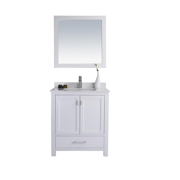 Laviva Wilson 30" White Bathroom Vanity#top-options_white-quartz-top