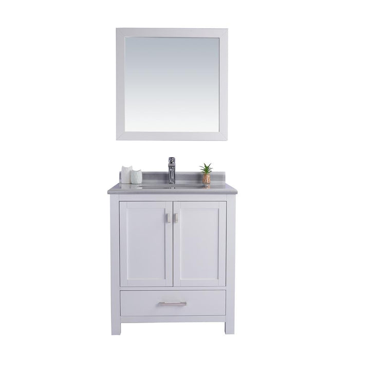 Laviva Wilson 30" White Bathroom Vanity#top-options_white-stripes-marble-top