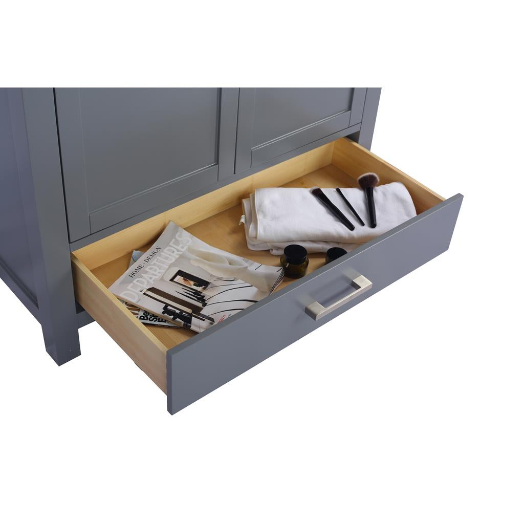 Laviva Wilson 36" Grey Bathroom Vanity Cabinet Only, No Top#top-options_cabinet-only-no-top