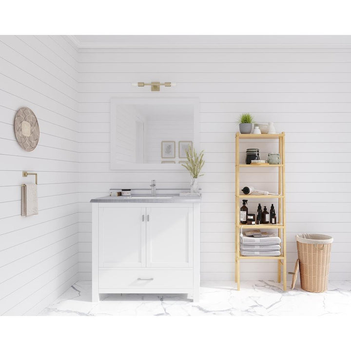 Laviva Wilson 36" White Bathroom Vanity#top-options_white-stripes-marble-top