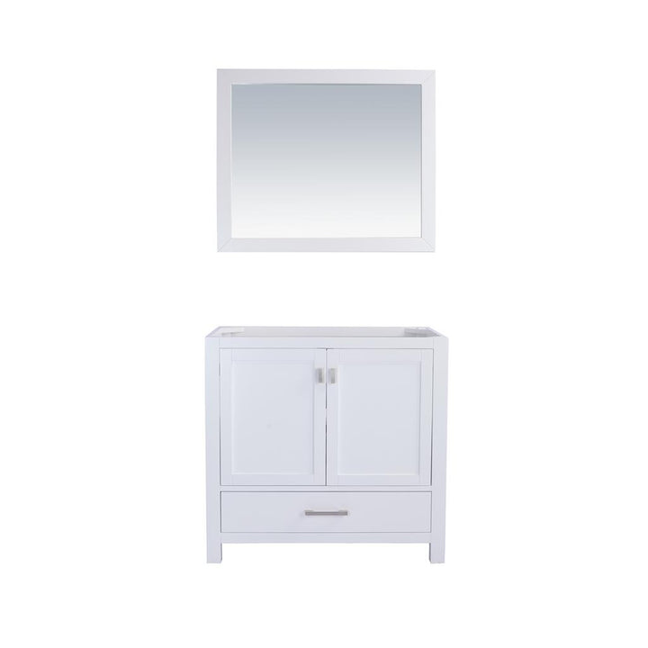 Laviva Wilson 36" White Bathroom Vanity Cabinet Only, No Top#top-options_cabinet-only-no-top